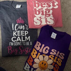 3 Big Sis Tees